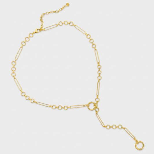 Double Spring RIng Necklace