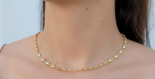 Oval Chain With CZ