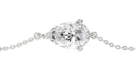4-Prong Solitaire Bracelet (Pear)