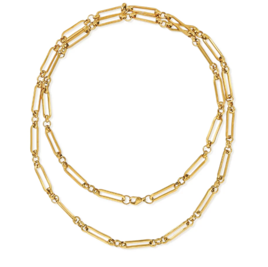 Long Gold Chain Water Resistant Necklace