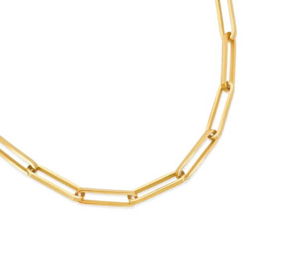 Paperclip Chain Water Resistant Necklace