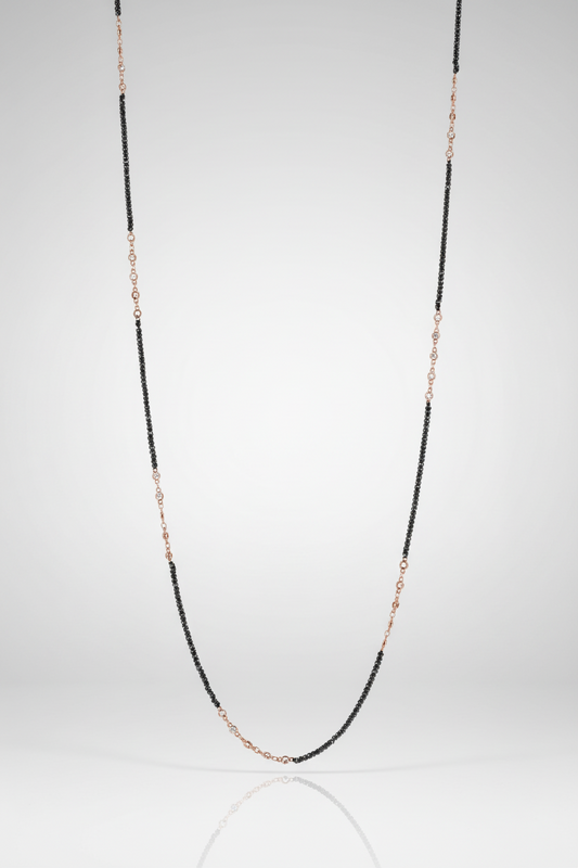 Hematite & Cubic Zirconia Rose Gold