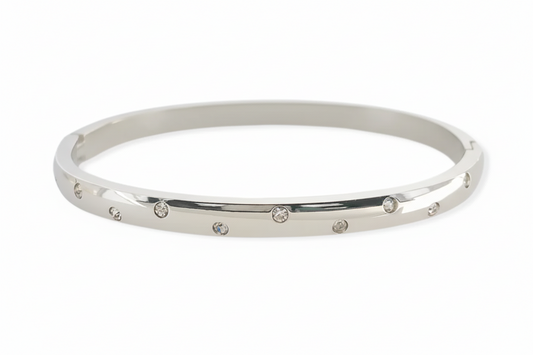 Water Resistant Bracelet With Cubic Zirconia