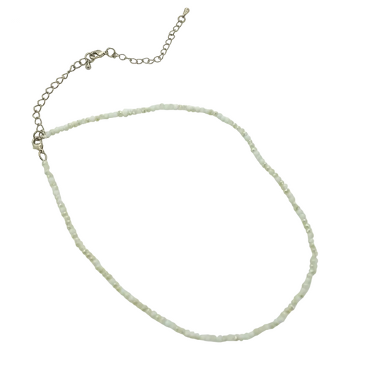 Mint Grey Crystal Choker