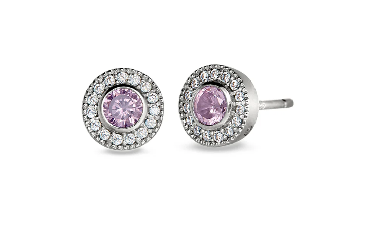October Birthstone Stud Earrings