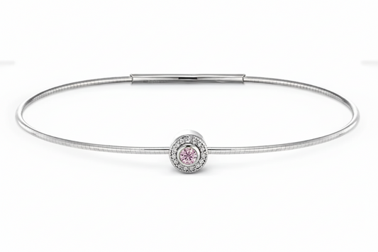 October Birthstone Bangle Bracelet