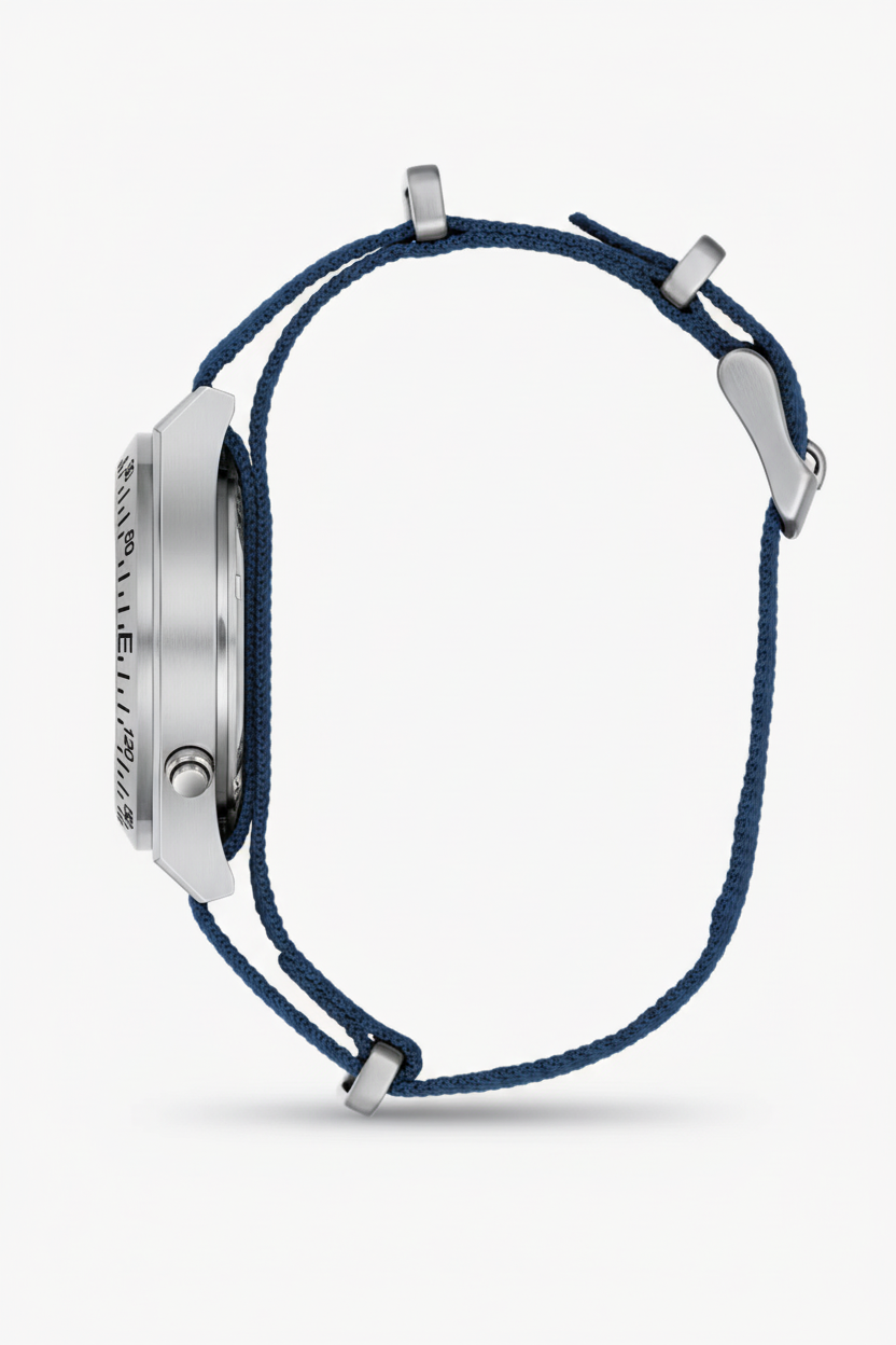 Light It Up Field Watch – Blue Dial, Compass Bezel & Day/Date