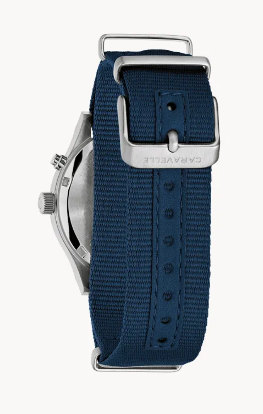 Light It Up Field Watch – Blue Dial, Compass Bezel & Day/Date