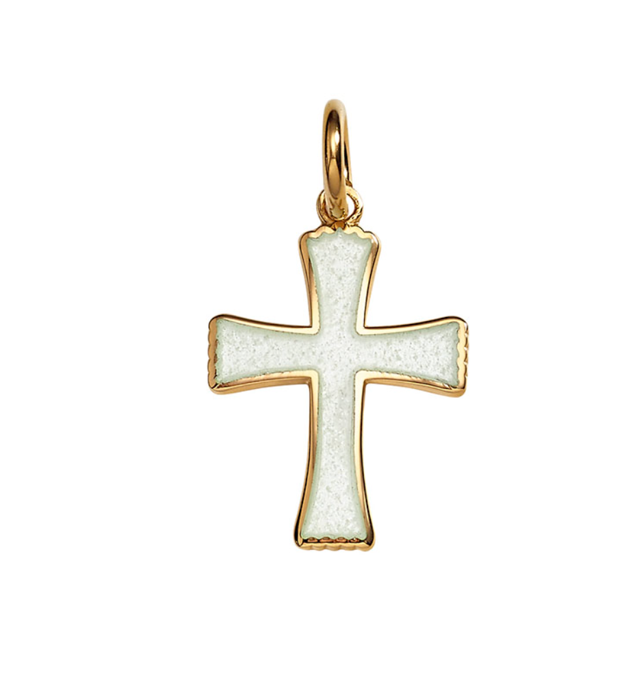 Scalloped Cross Charm
