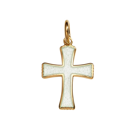 Scalloped Cross Charm