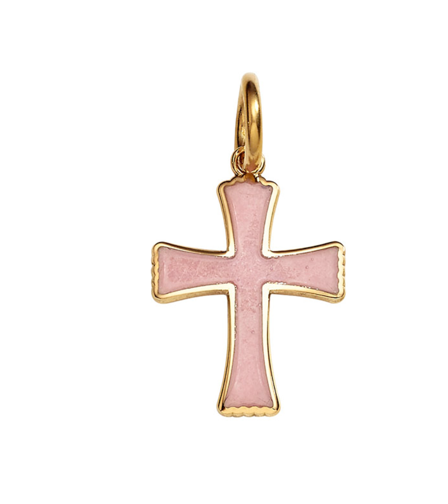 Scalloped Cross Charm