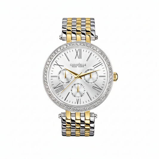 Caravelle New York Analog Champagne Dial Women's Watch