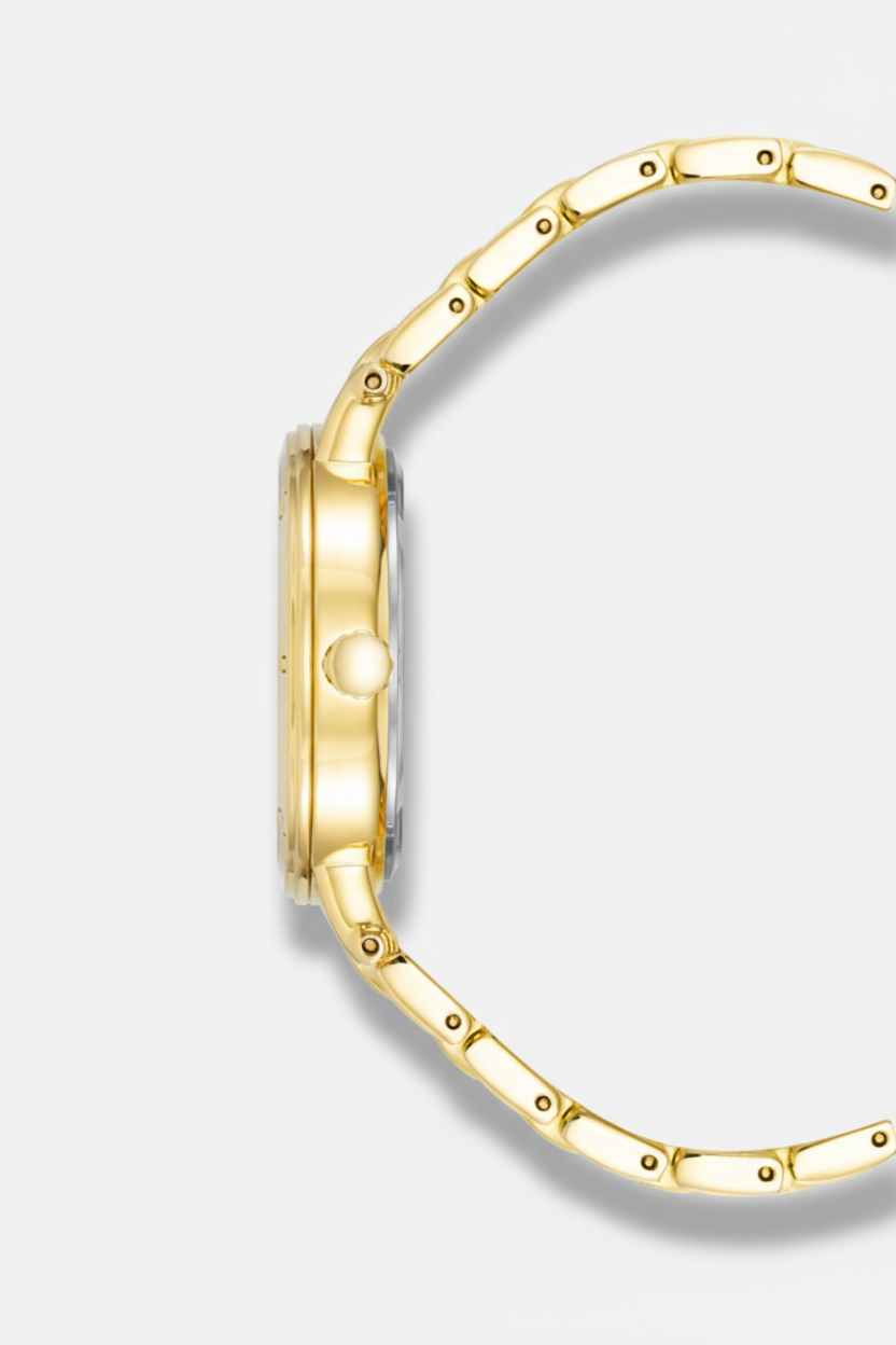 Anne Klein Women’s Gold-Tone Stainless Steel Quartz Bracelet Watch