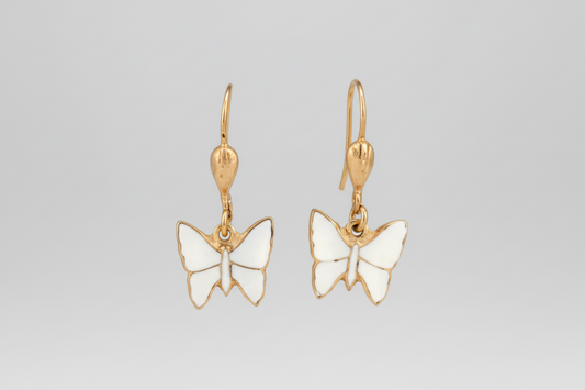 Enamel Butterly Earrings