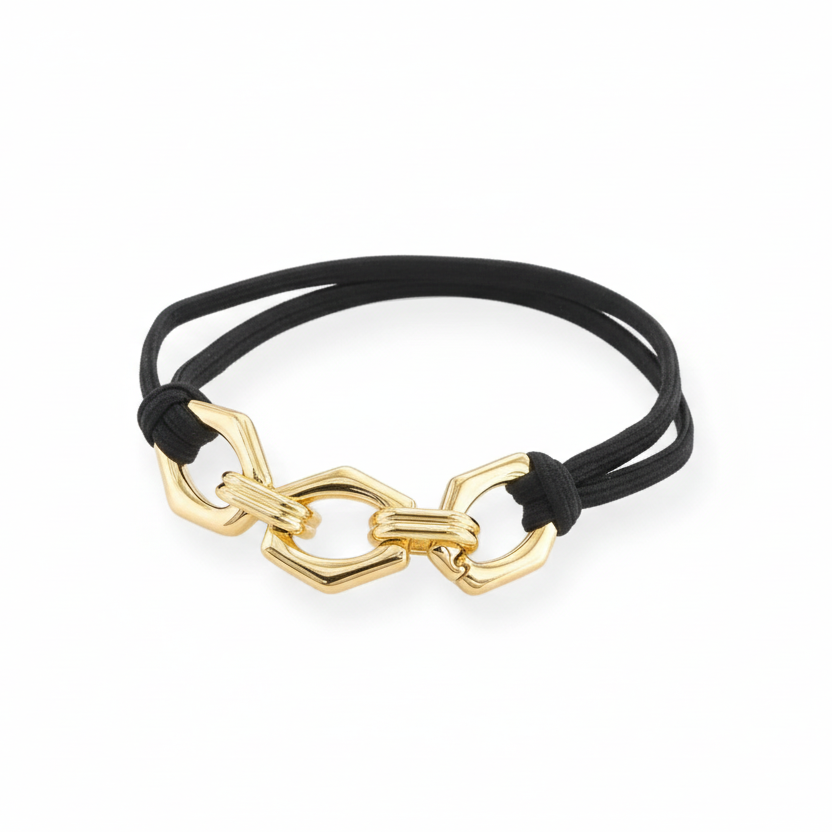 Hexagon Hair Tie Bracelet