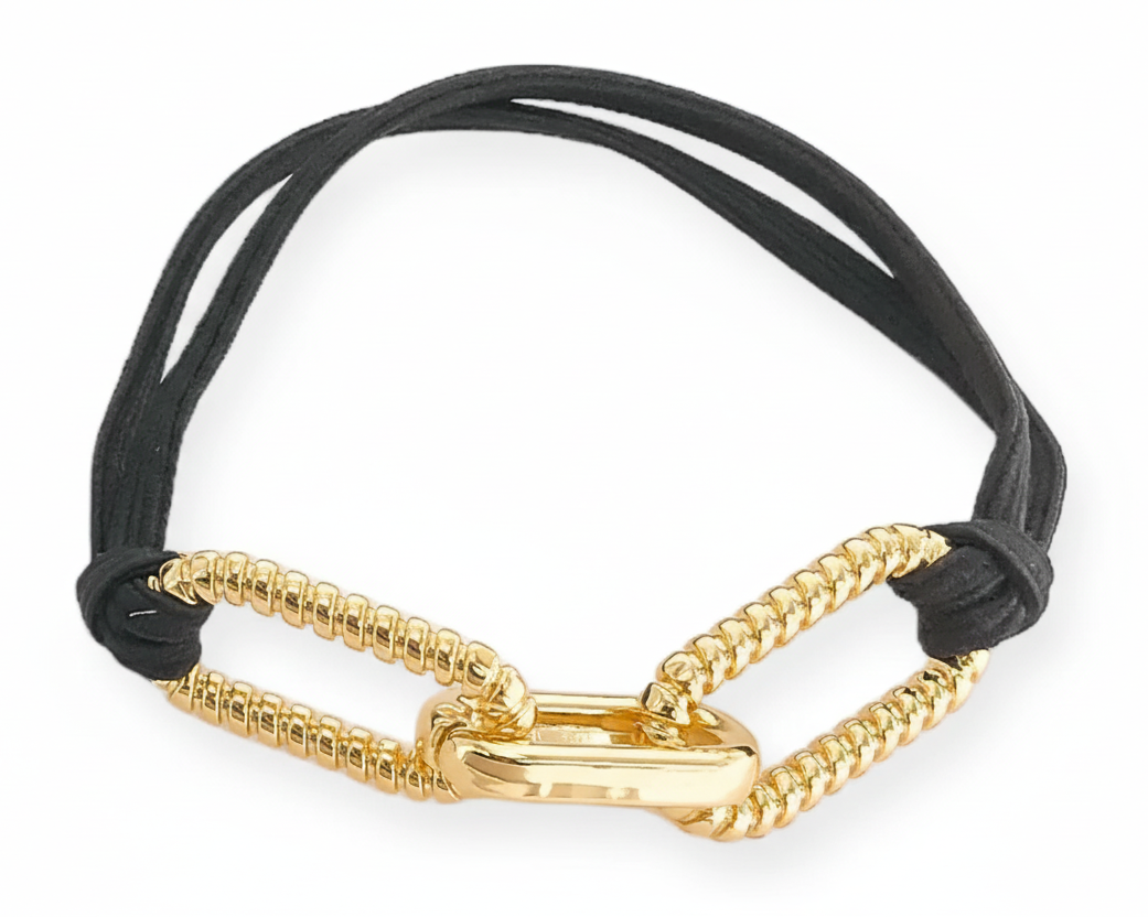 Twisted Paperclip Chain Hair Tie Bracelet